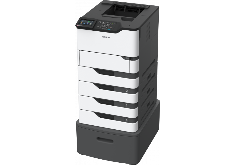 eS528P + 3x 550 Sheet Tray + Swivel Cabinet Left